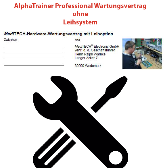 Wartungsvertrag AlphaTrainer Professional ohne Leihgerät