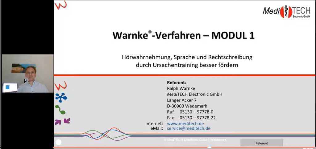 Warnke-Verfahren Grundkurs (Aufzeichnung)