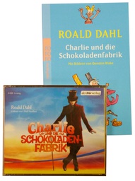 [2321] Charlie and the Chocolate Factory - Book and CD's (German)