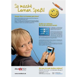 [2064] MT-Poster &quot;So macht Lernen Spaß&quot; - Junge, DIN A1 Hochformat