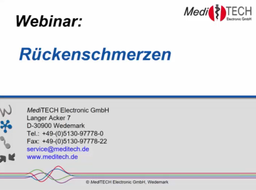 [BF/NF-Webcast-2019-12] Webcast 19-12 Bio-/Neurofeedback - &quot;Rückenschmerzen&quot;