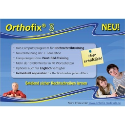 [S202-DE] Poster &quot;Orthofix&quot; - für sichere Rechtschreibung