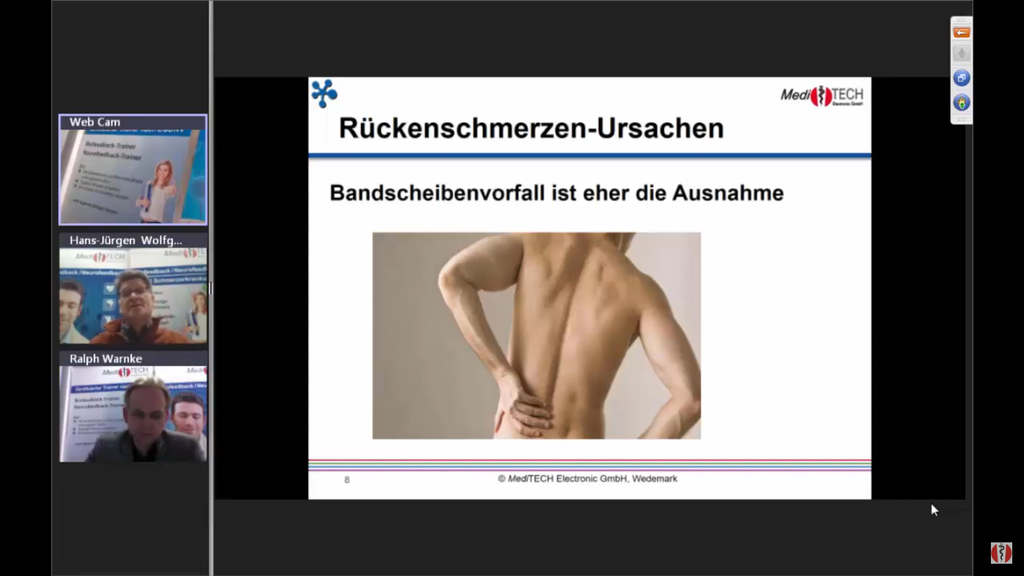 Webcast 19-12 Bio-/Neurofeedback - "Rückenschmerzen"