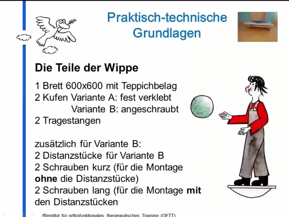 Sensomotorik-Themenkurs: Einmal hin und einmal her, rundherum das ist … Neuromotorisches Training auf dem Wippbrett (eLearning)