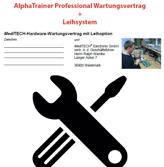 AlphaTrainer Professional maintenance agreement with rental system