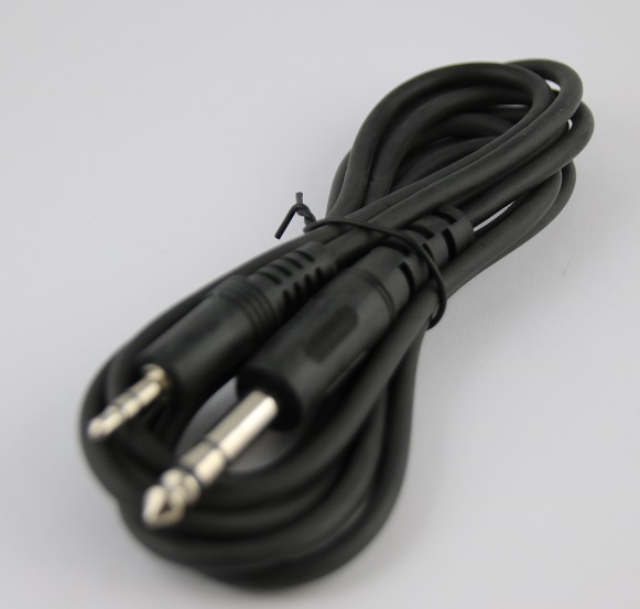 Adapter cable 2m 6,35mm to 3,5mm jack plug, Stereo