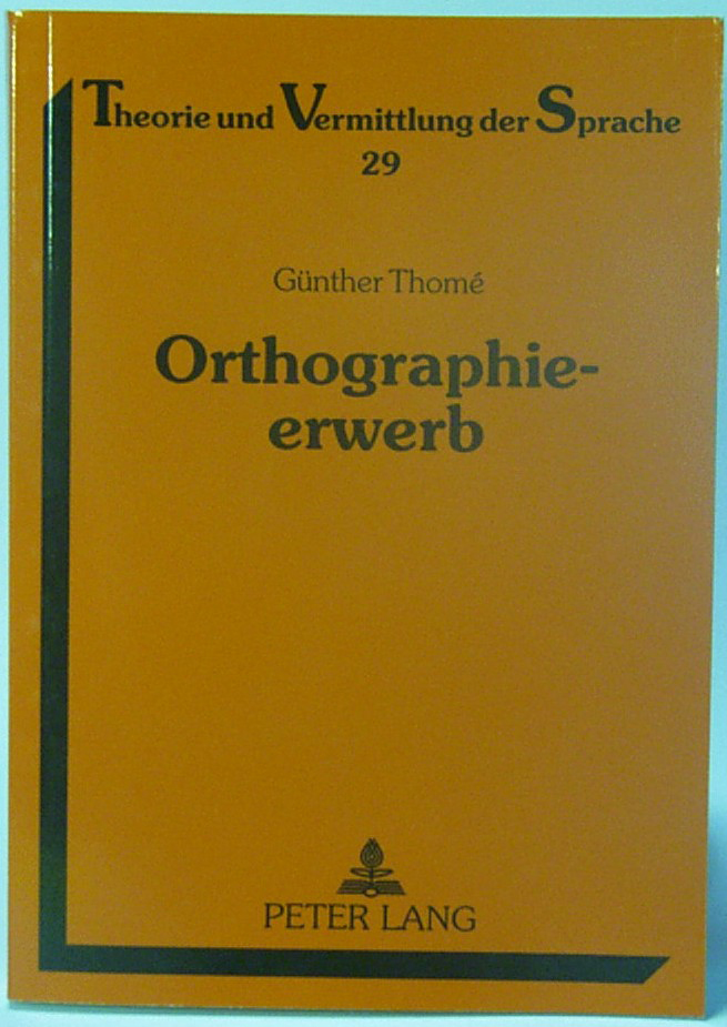 Book &quot;Orthographieerwerb&quot; by Thomé (German)