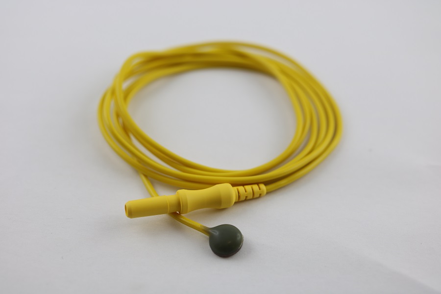 DC-EEG Ag/AgCl disc electrode yellow