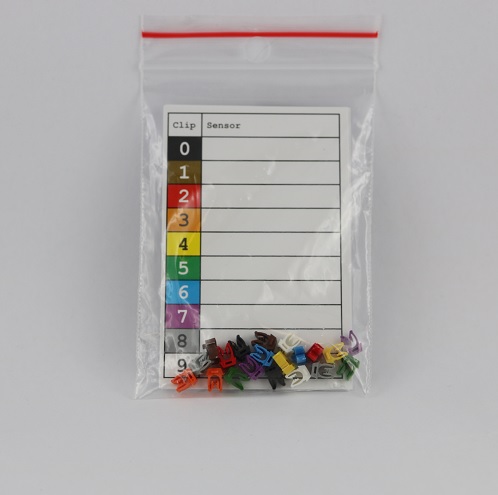 Color clips for sensor marking (set)