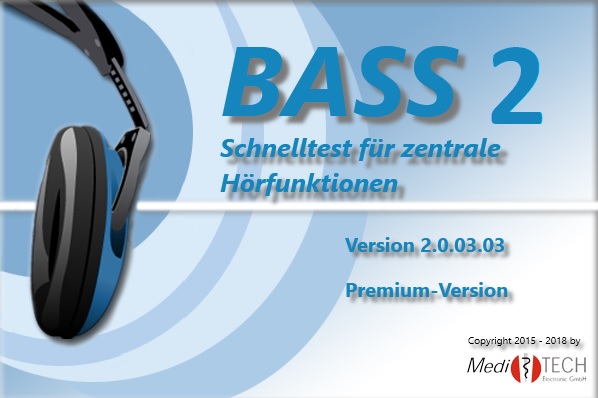 BASS 2.0 - Analysis of central hearing functions via software solution (set with tablet and closed headphones)