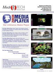 S189 Zukor Media Player Flyer deutsch