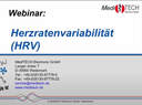 Webcast 19-09 Bio-/Neurofeedback - "Heart Rate Variability".