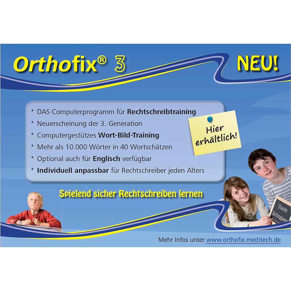 Poster &quot;Orthofix&quot; - for reliable spelling