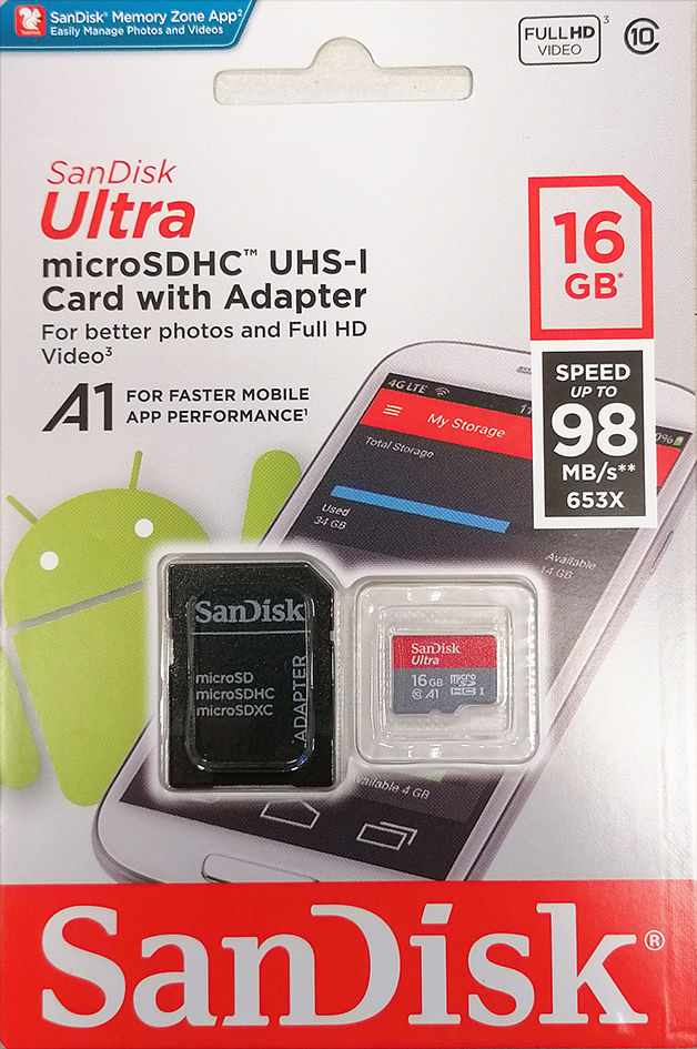 Micro-SDHC-Karte 16GB (A4L ab 2022)