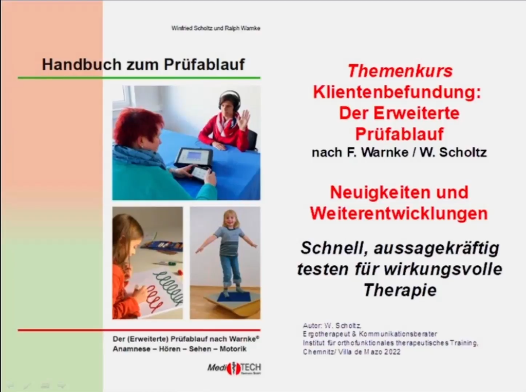Warnke-Verfahren-Themenkurs: Der Erweiterte Prüfablauf (2022-02) (Aufzeichnung)