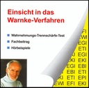 [2240-DE] CD &quot;Einsicht ins Warnke-Verfahren&quot; mit Wahrnehmungstrennschärfetest WTT nach Warnke