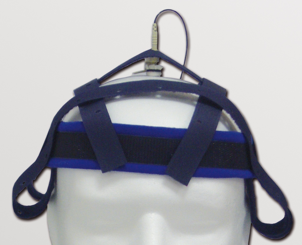 Velcro head cover for routine EEG derivations