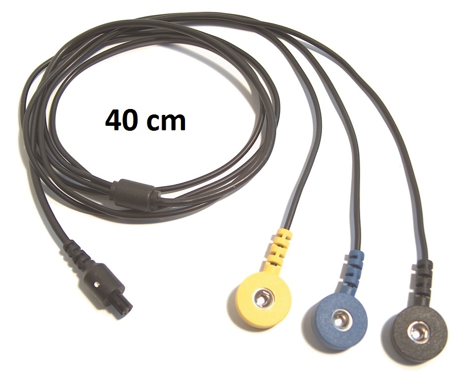 EMG/EKG extender cable (button connectors - 40 cm)