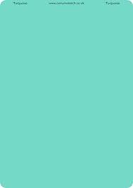 Farbfolie A4 &quot;Turquoise&quot; (Türkis) von Cerium