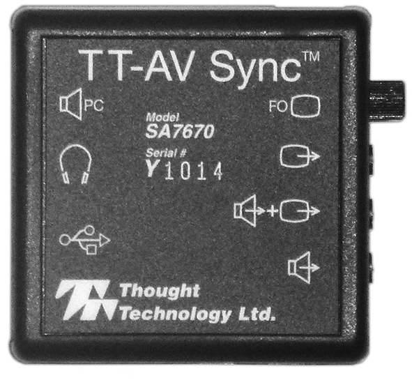 TT-AV-SYNC sensor for SCP or reaction time training
