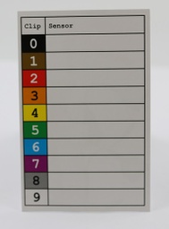[9125] Einlegekärtchen für Sensorkennzeichnung