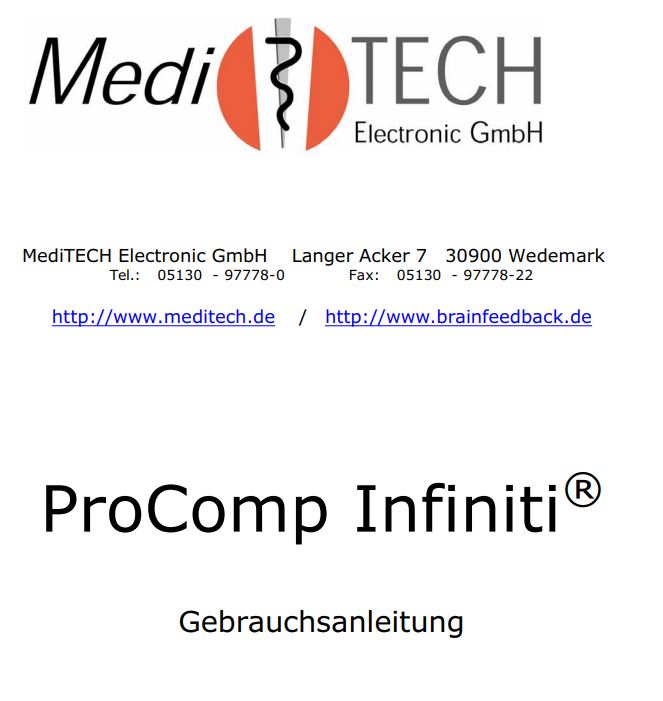 [8890-FR] User manual ProComp Infiniti French
