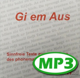 [2247-MP3-DE] Gi-em-Aus MP3 deutsch, sinnfreier Übungstext (40-50 Wörter/Minute)