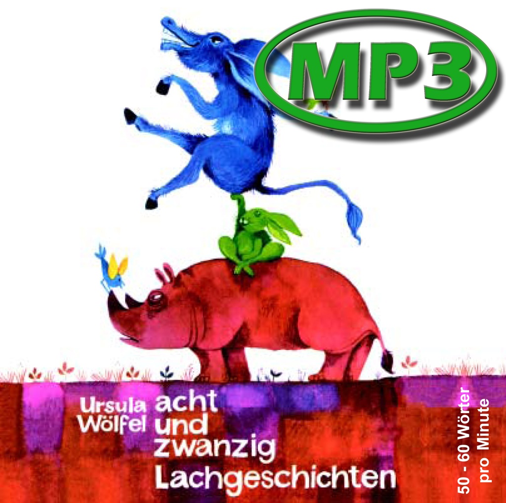 [2204-DE] "28 laughing stories" reading structure audio file MP3
