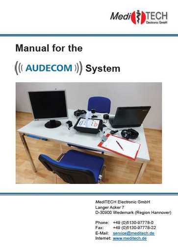 [7936-GB] Manual - Operating instructions AUDECOM (English)