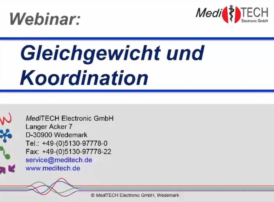 [BF/NF-Webcast-2019-05] Webcast 19-05 Bio-/Neurofeedback - "Balance and Movement Rehabilitation".