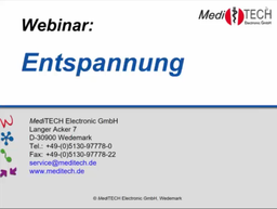 [BF/NF-Webcast-2019-06] Webcast 19-06 Bio-/Neurofeedback - &quot;Entspannung&quot;