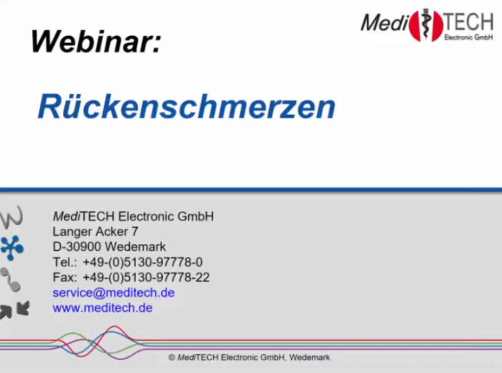 [BF/NF-Webcast-2019-12] Webcast 19-12 Bio-/Neurofeedback - "Back Pain".