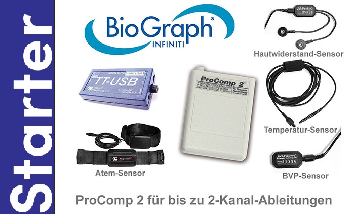 [BF-SET1-DE] Biofeedback Beginners Set GERMAN