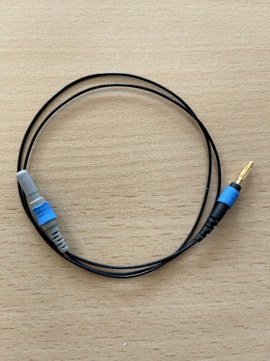 [8622-Blau] Connection cable for ear/bridge electrodes (length: 50 cm | blue)