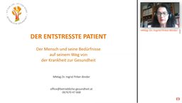 [K-BF-D2] [Webcast] &quot;Der entstresste Patient&quot; von Dr. Ingrid Pirker-Binder