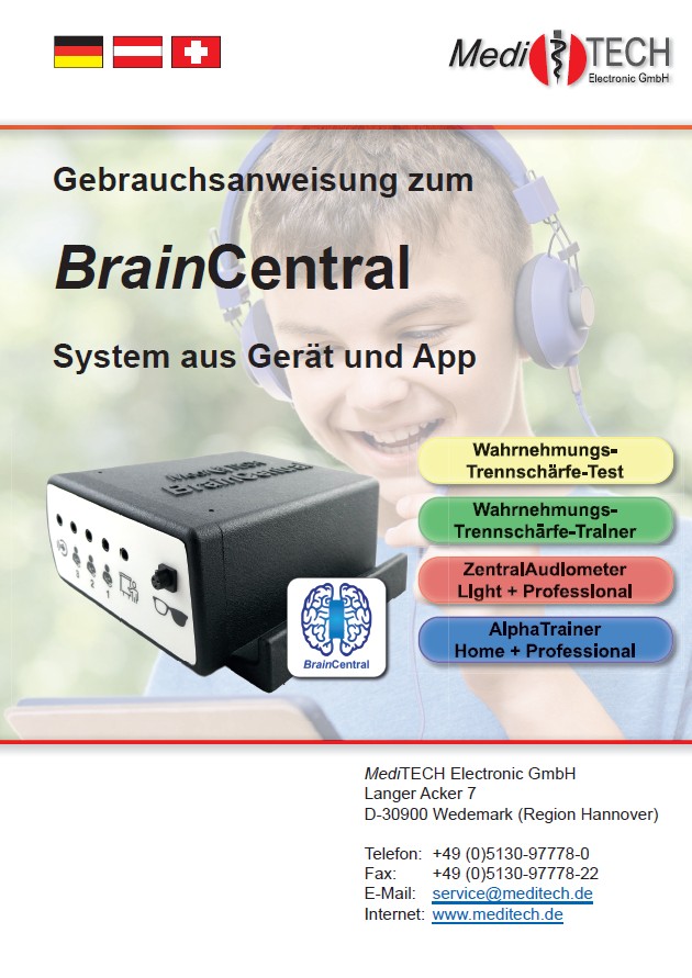 [BC-GBA-DE] Gebrauchsanleitung BrainCentral Deutsch
