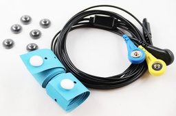 [8759-SET] Wrist lead for ECG sensor (2 straps, connecting cable, clips)