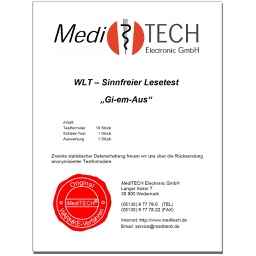 [S006] Wedemärker Lesetest WLT (sinnfreier Lesetest ab Klassenstufe 2)