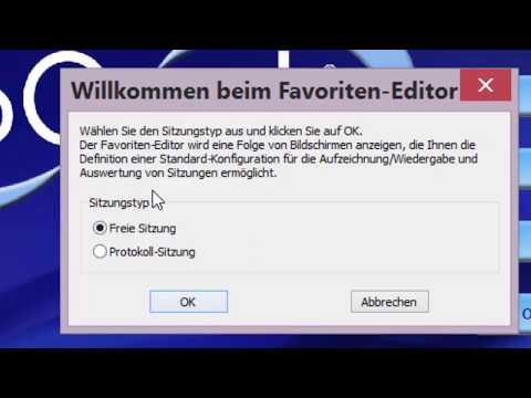 49 -  Favoriten Schnellstartbuttons Freie Sitzungen anlegen