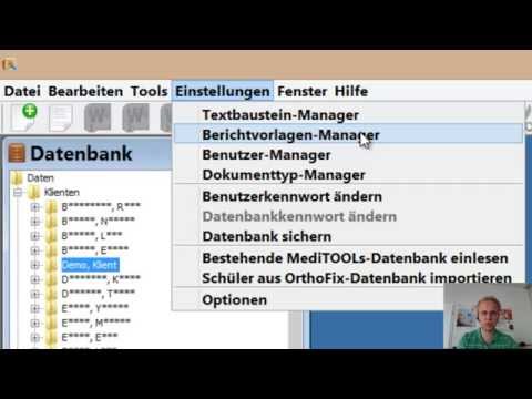 Meditools   Berichtsvorlagen importieren und exportieren