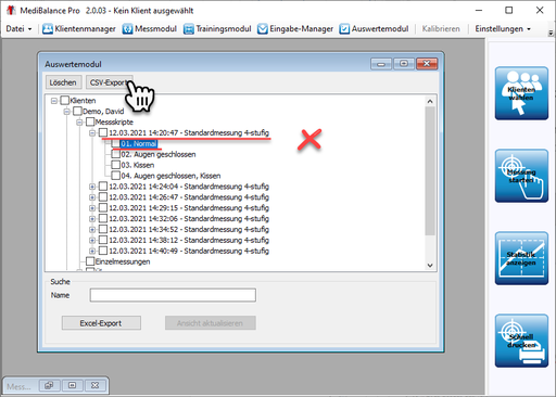 (EN) Raw data export into a CSV file